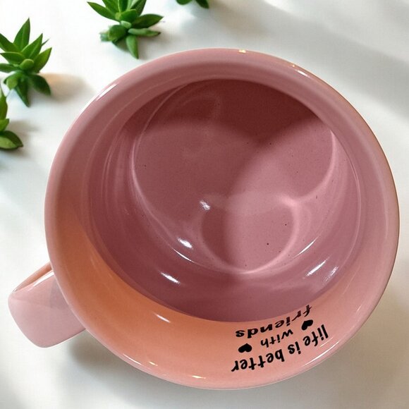 Peanuts Valentines Charlie Brown & Snoopy LIFE IS BETTER with FRIENDS Mug - Picture 5 of 7